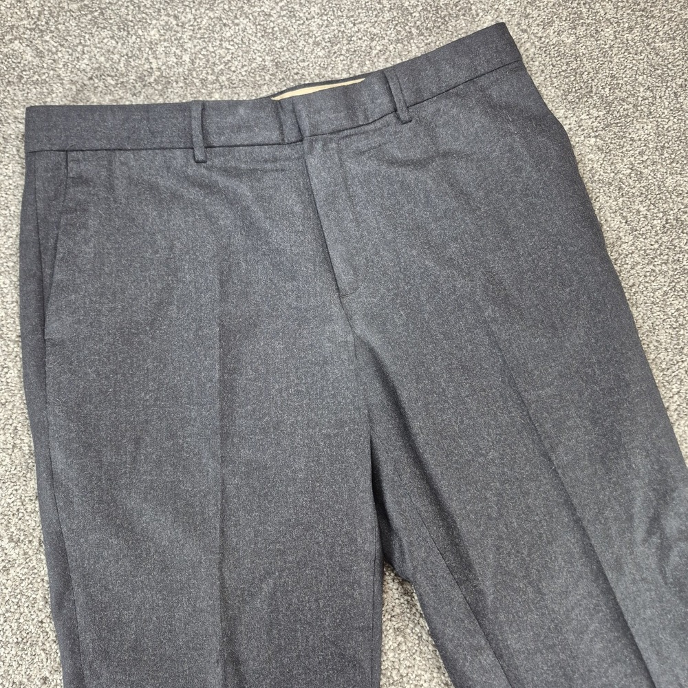 Banana Republic Pants Mens 35x30 Gray Vitale Barberis Canonico Flannel 120s Wool